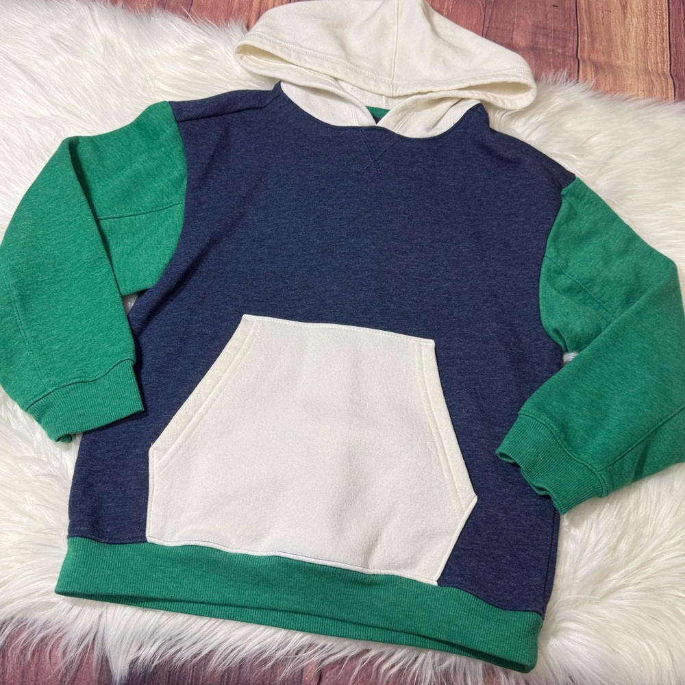 Cat & Jack Colorblock Pullover Hoodie Sweatshirt - Boys Size Small (6/7) - Picture 3 of 14